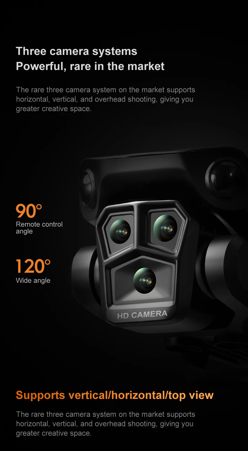 K6 MAX Drone: 4K HD Triple-Camera Quadcopter with 4-Way Obstacle Avoidance, Optical Flow Positioning & Remote Control - Image 9