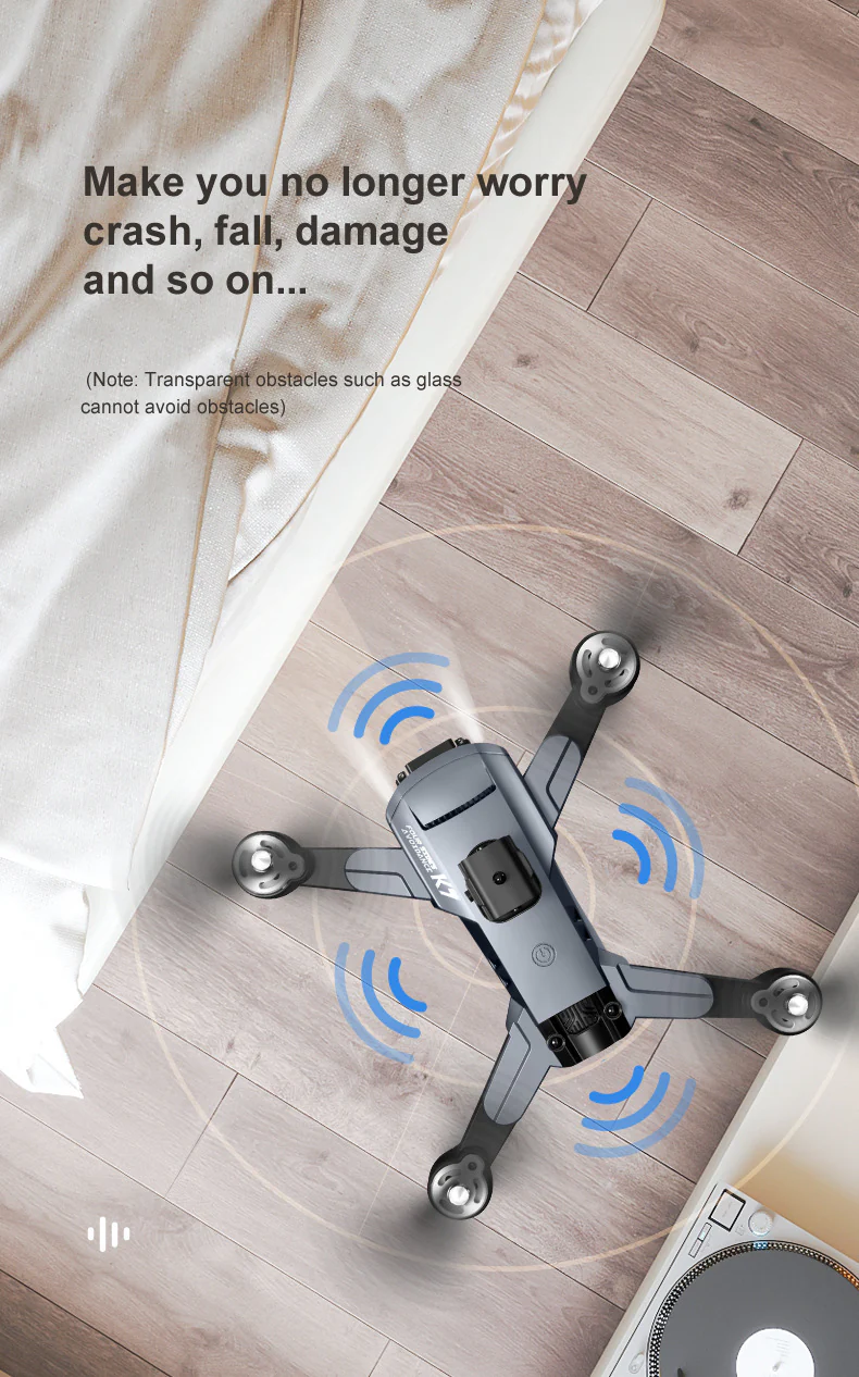 K7 Drone: 8K HD Dual - Camera, Quadcopter, Folding Design, Optical Flow Hover & Obstacle Avoidance - Image 6