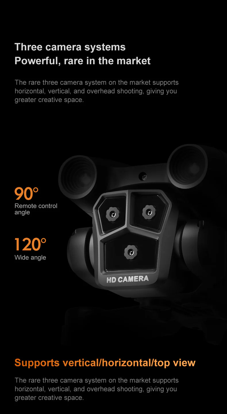 K9MAX Drone: Triple-Lens Aerial Photography Quadcopter with Optical Flow & Obstacle Avoidance, Remote-Controlled Toy Drone - Image 12