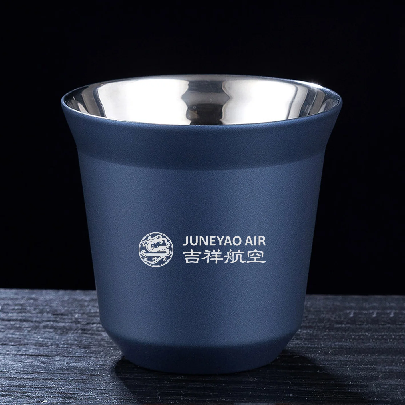 Juneyao Airlines Designed Double Wall Stainless Steel Coffee Mugs - Image 4