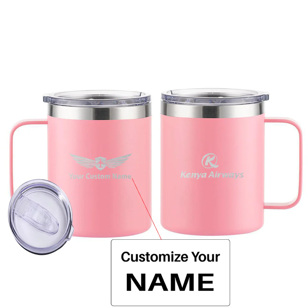 Kenya Airways Designed Stainless Steel Laser Engraved Mugs - Image 11