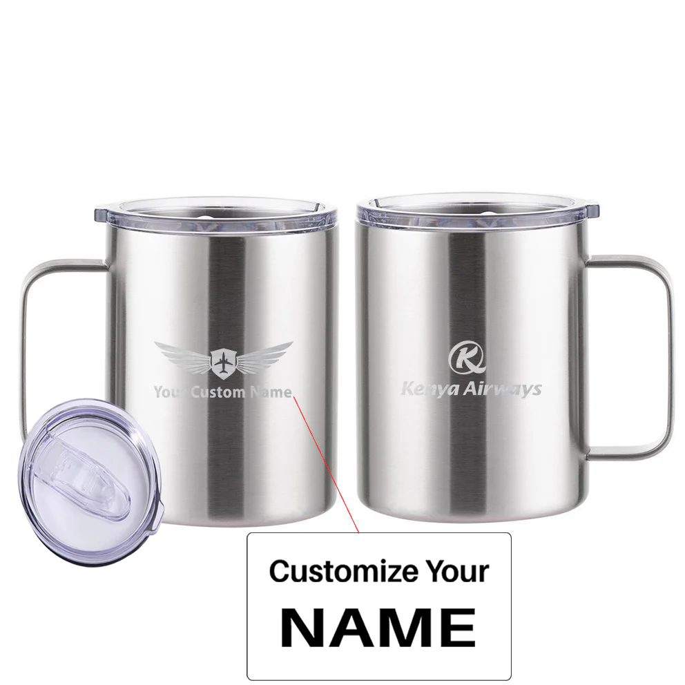 Kenya Airways Designed Stainless Steel Laser Engraved Mugs - Image 13