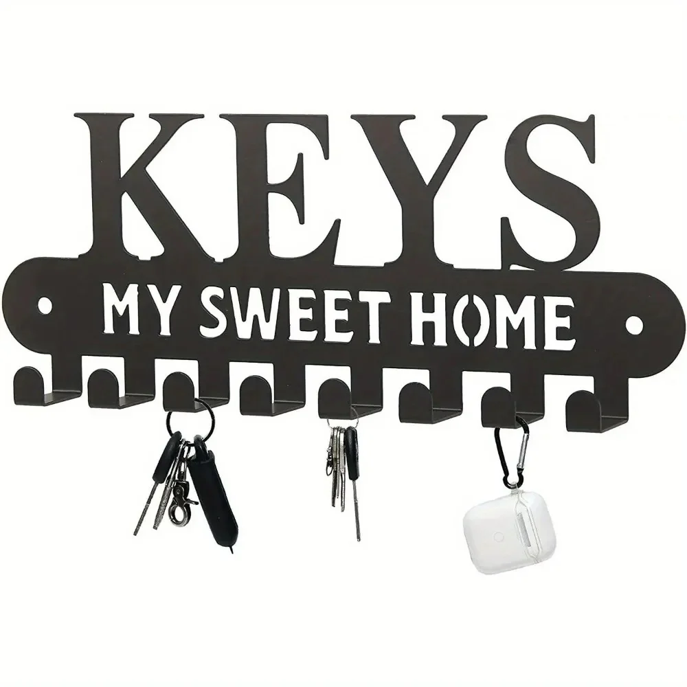 Key Holder "Sweet Home" Wall Sculpture 26x10CM