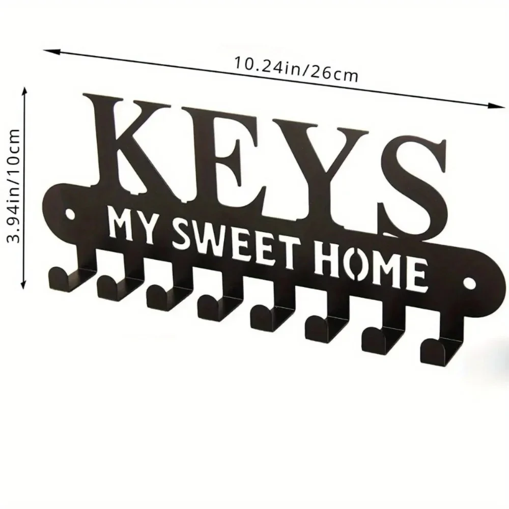 Key Holder "Sweet Home" Wall Sculpture 26x10CM - Image 2