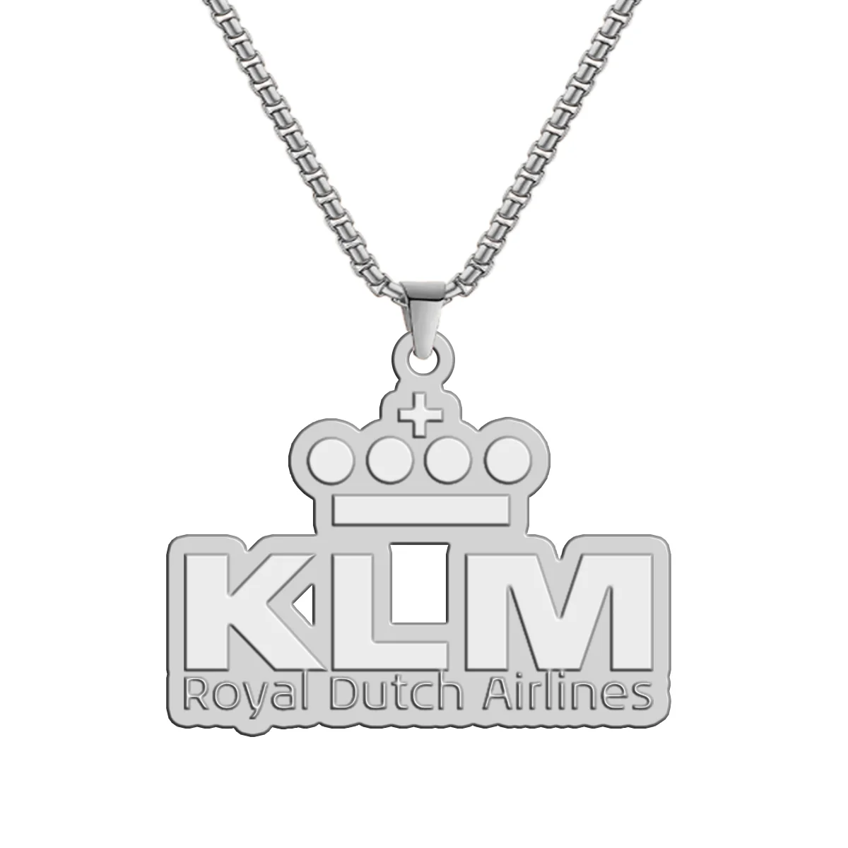 KLM Royal Dutch Airlines Designed Hollow Necklace - Image 2