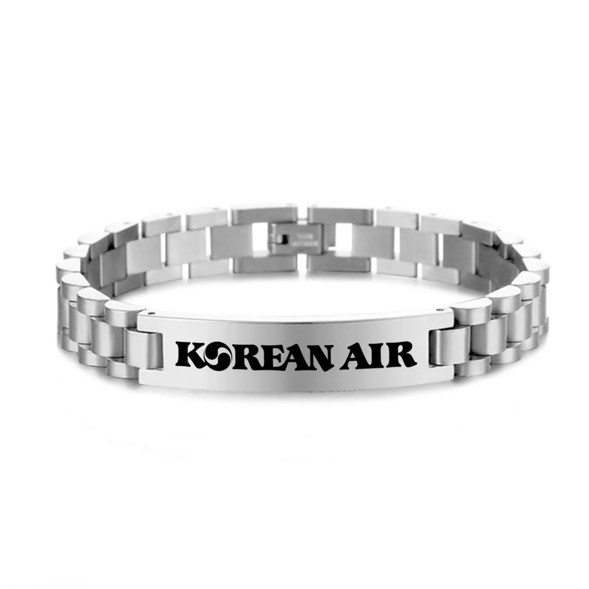 Korean Airlines Designed Stainless Steel Chain Bracelets - Image 2