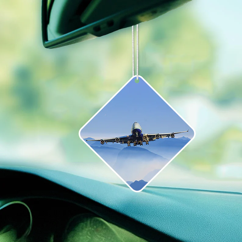 Landing Boeing 747 From Front Designed Car Air Fresheners