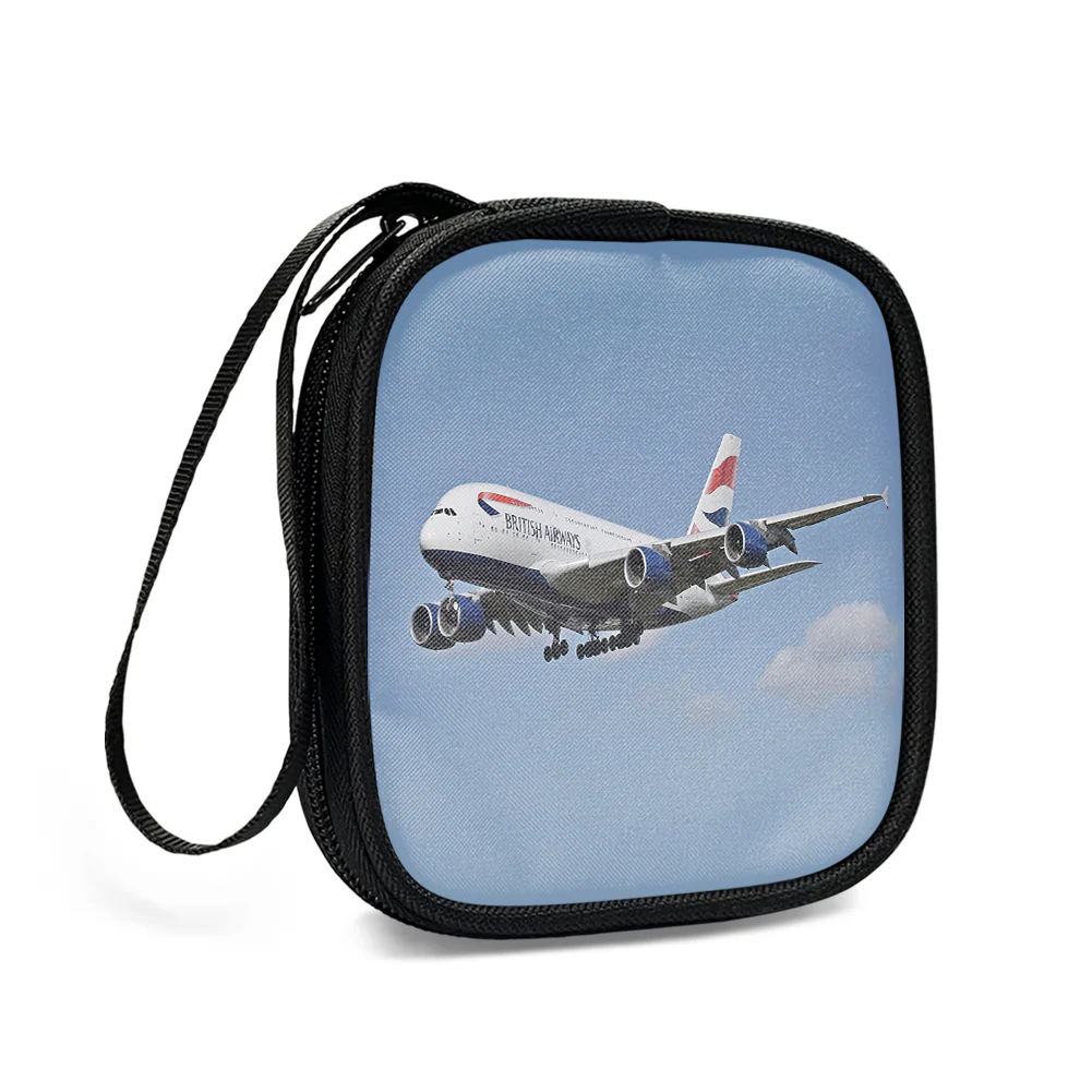 Landing British Airways A380 Designed Portable Headphone Bag - Image 3