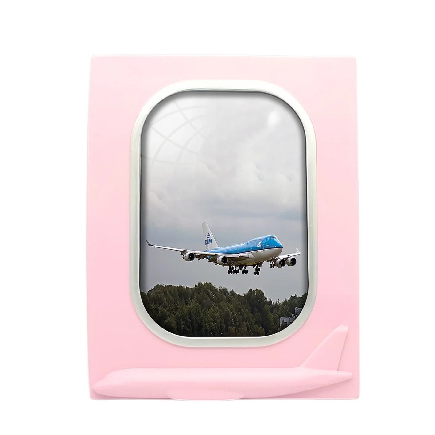 Landing KLM's Boeing 747 Designed Airplane Window Photo Frame - Image 3