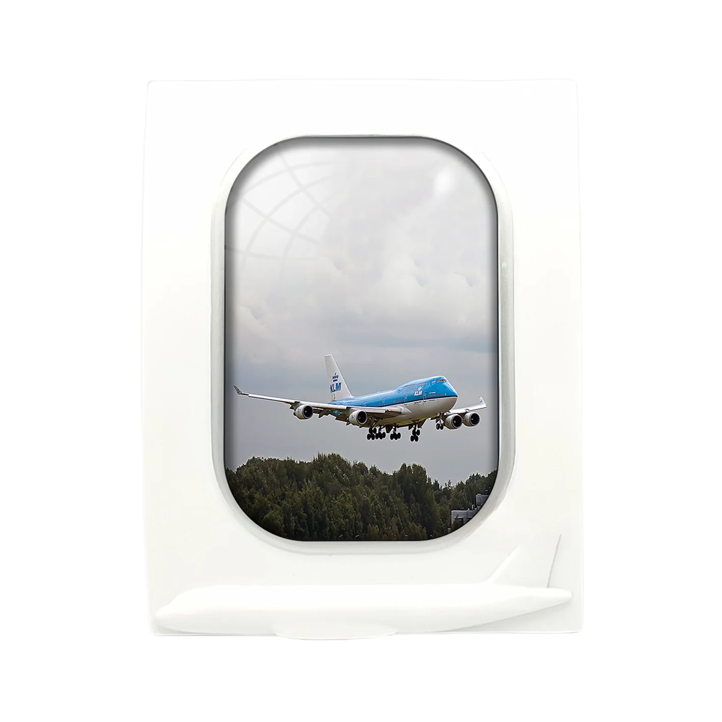 Landing KLM's Boeing 747 Designed Airplane Window Photo Frame - Image 4