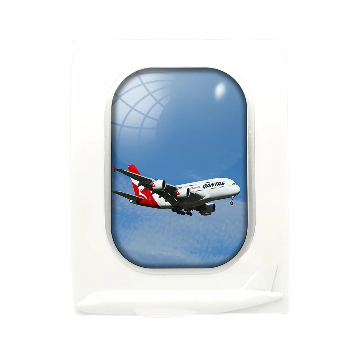 Landing Qantas Airlines A380 Designed Airplane Window Photo Frame - Image 4