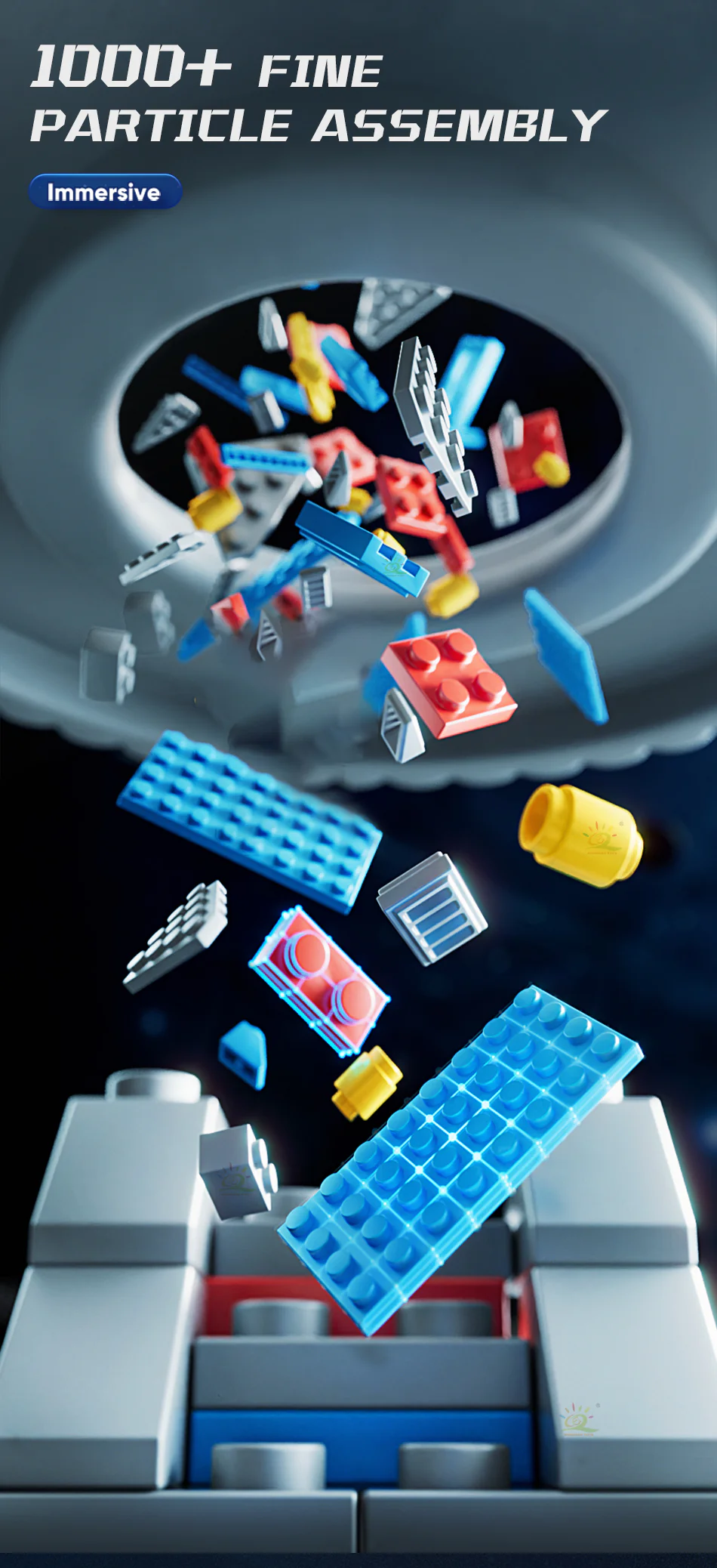 Large 1099pcs 8866 Lego-Compatible Rocket Space Shuttle Launch Center Building Blocks - Image 4