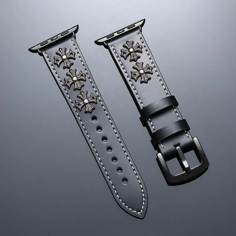 Leather Watch Strap For Apple Watch Ultra Band - Image 5