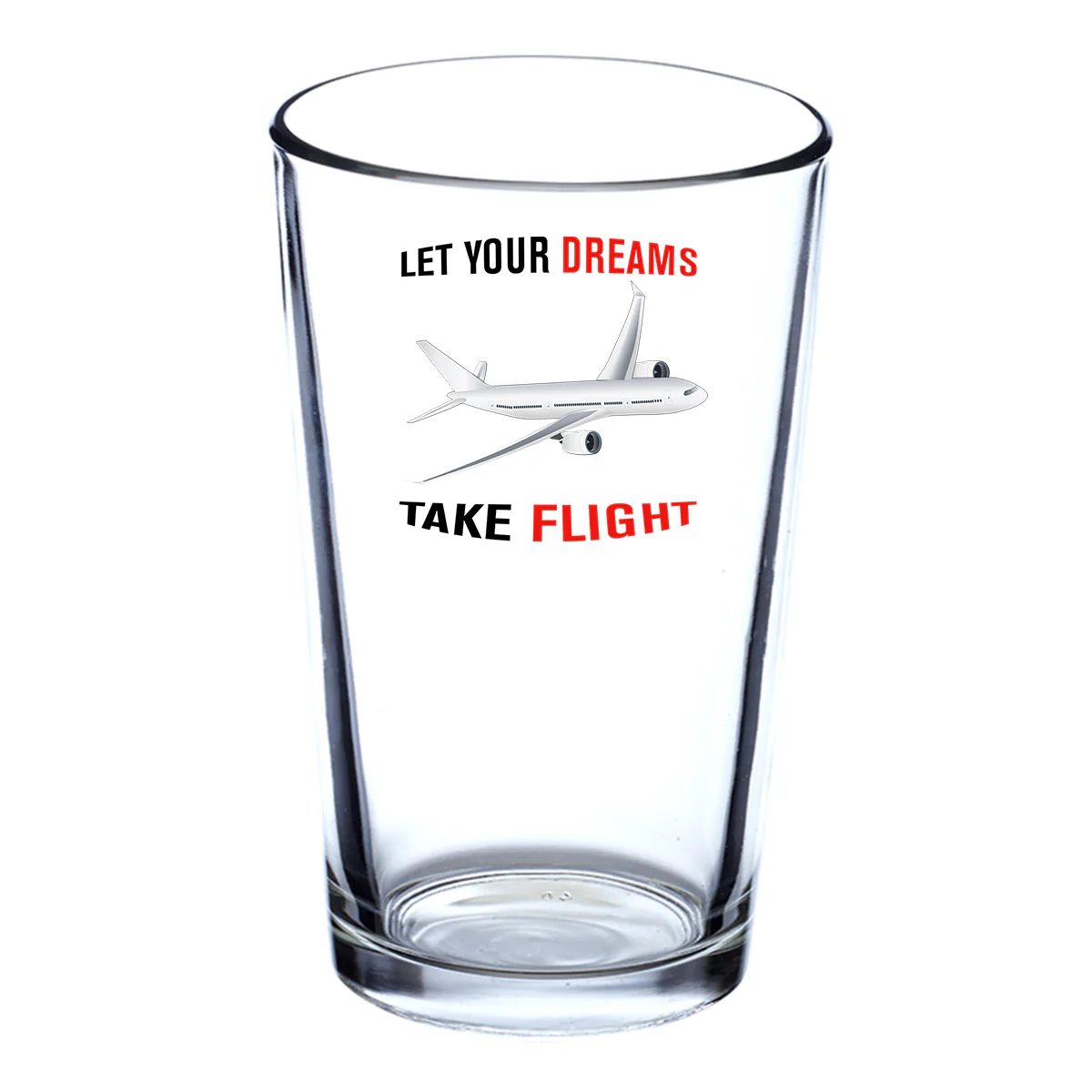 Let Your Dreams Take Flight Designed Beer & Water Glasses - Image 2