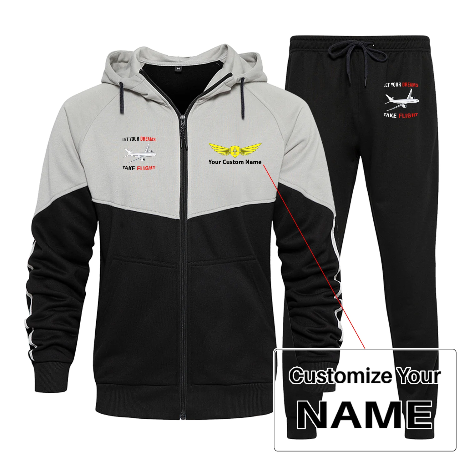 Let Your Dreams Take Flight Designed Colourful Z. Hoodies & Sweatpants - Image 2