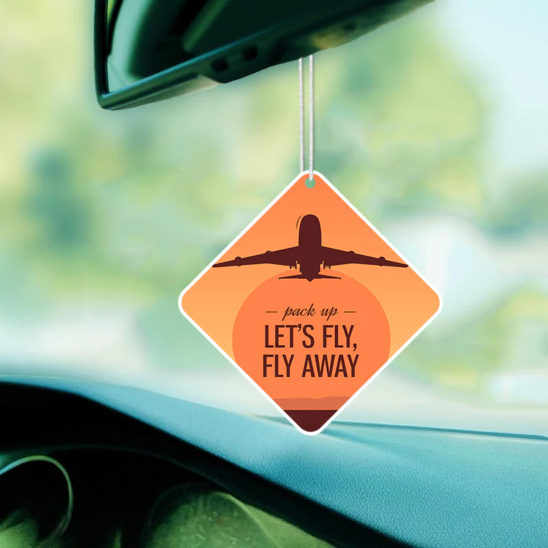 Let's Fly Away Designed Car Air Fresheners