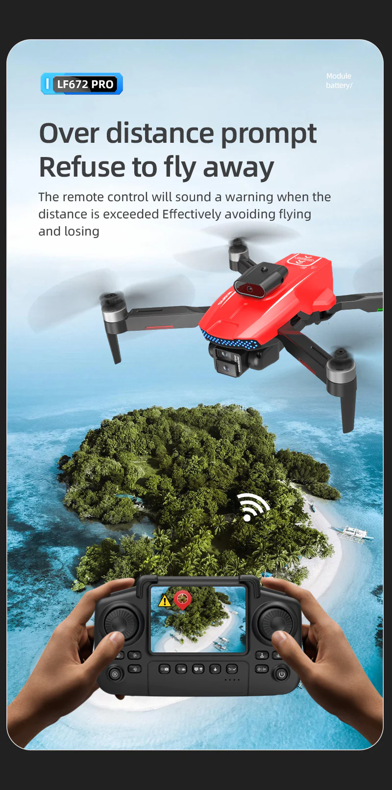 LF672 Brushless Drone: 4K Dual Camera, Optical Flow & Screen-Controlled Aerial Quadcopter - Image 13