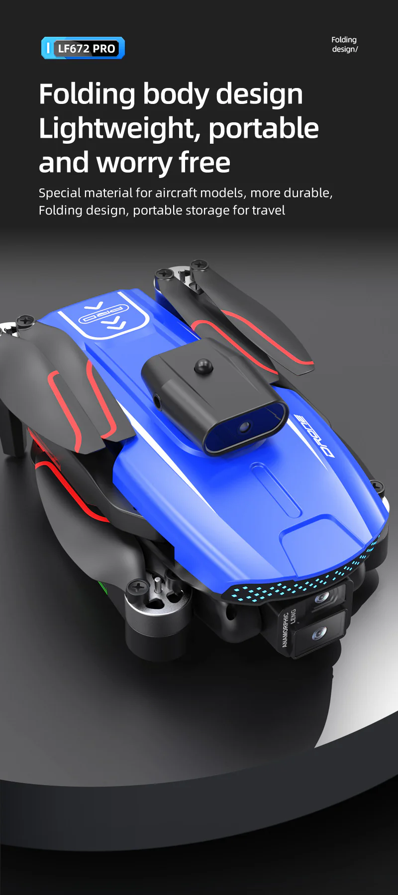 LF672 Brushless Drone: 4K Dual Camera, Optical Flow & Screen-Controlled Aerial Quadcopter - Image 14