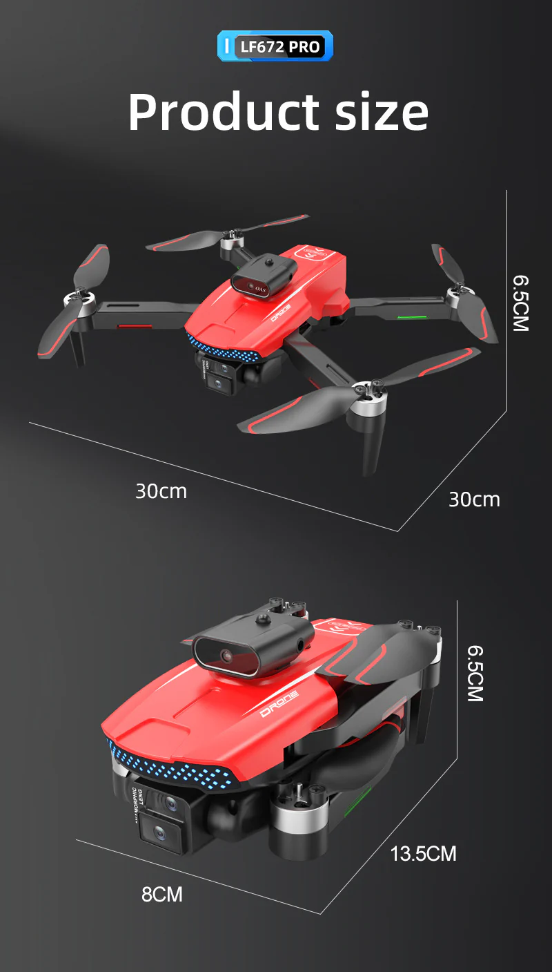 LF672 Brushless Drone: 4K Dual Camera, Optical Flow & Screen-Controlled Aerial Quadcopter - Image 17