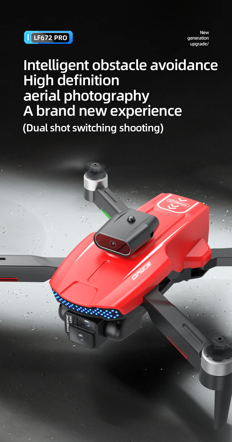 LF672 Brushless Drone: 4K Dual Camera, Optical Flow & Screen-Controlled Aerial Quadcopter - Image 4