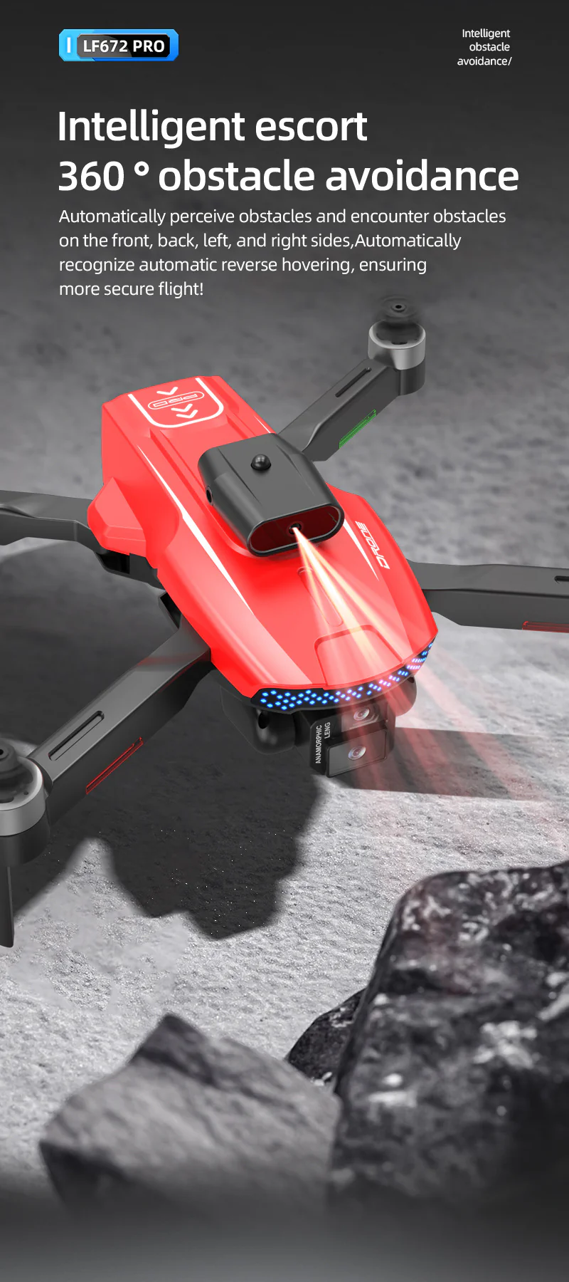 LF672 Brushless Drone: 4K Dual Camera, Optical Flow & Screen-Controlled Aerial Quadcopter - Image 6