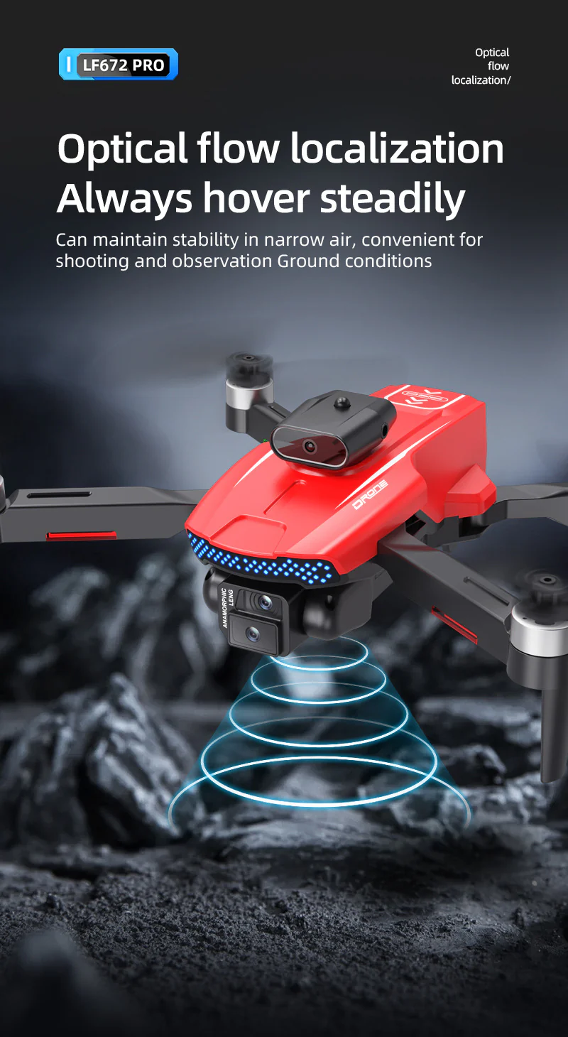 LF672 Brushless Drone: 4K Dual Camera, Optical Flow & Screen-Controlled Aerial Quadcopter - Image 9