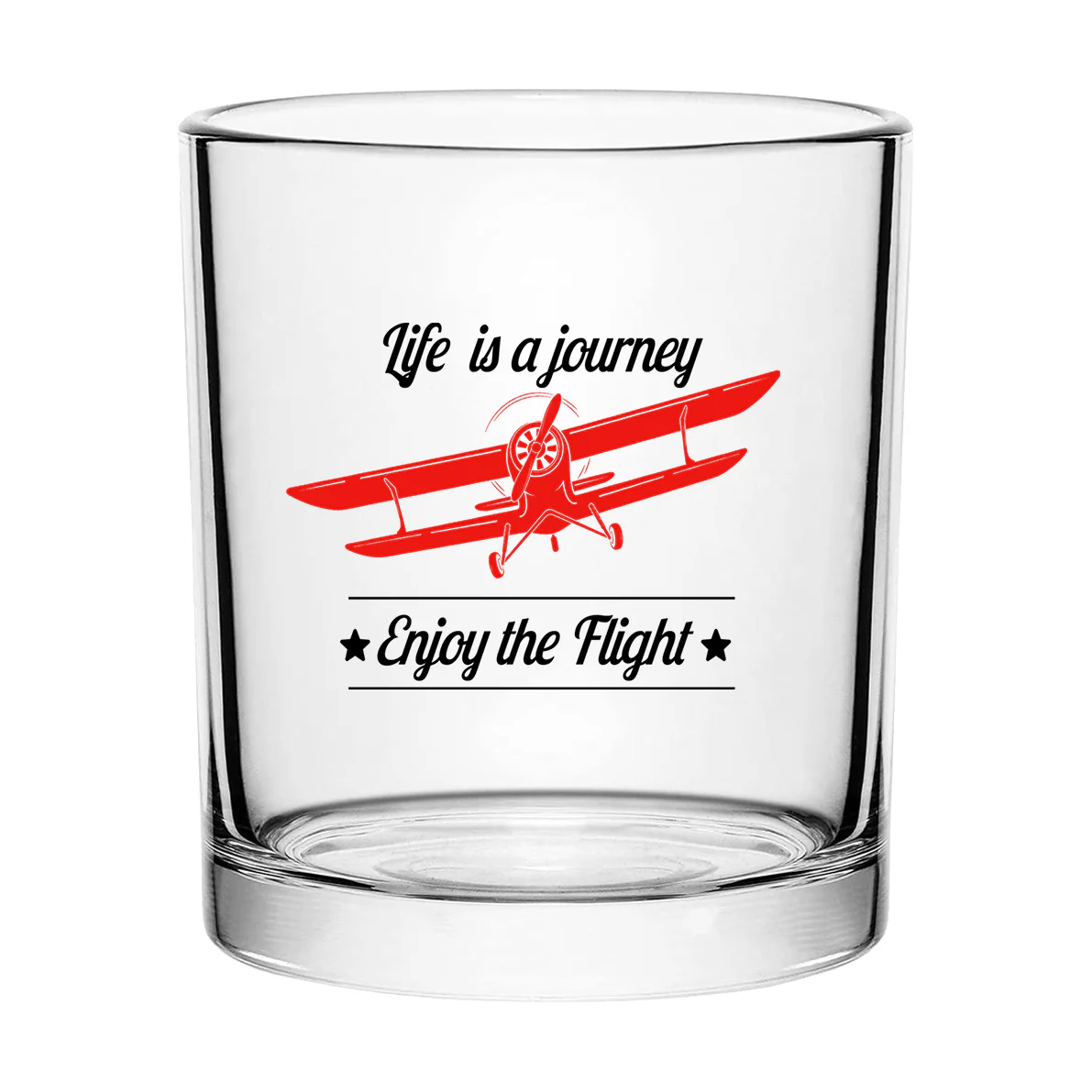 Life is a journey Enjoy the Flight Designed Special Whiskey Glasses - Image 2