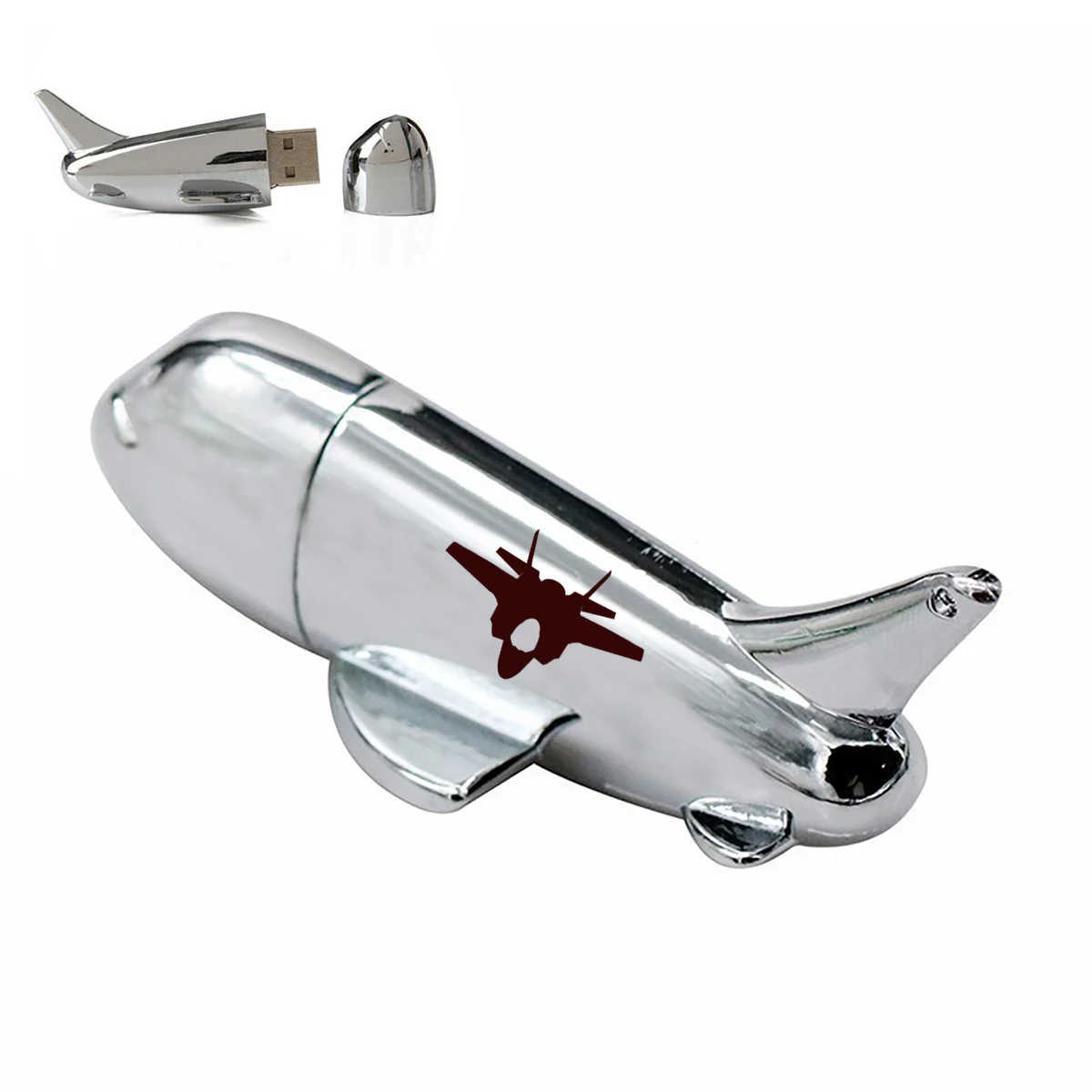 Lockheed Martin F-35 Lightning II Silhouette Designed Airplane Shape USB Drives - Image 2