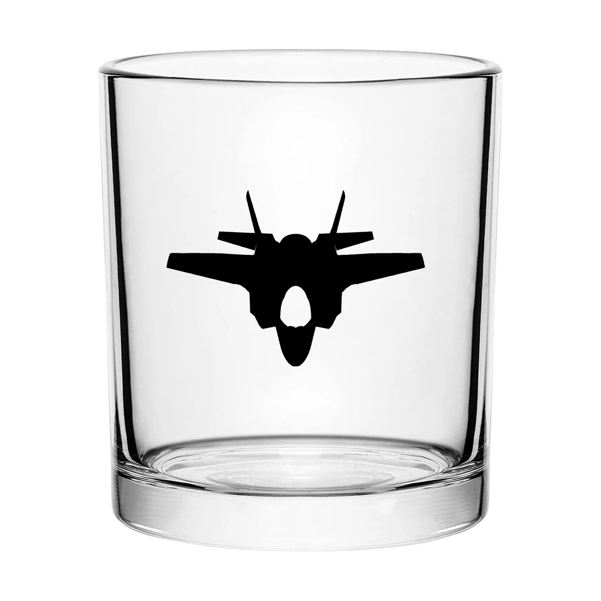 Fighter Jet 35 Silhouette Designed Special Whiskey Glasses - Image 2