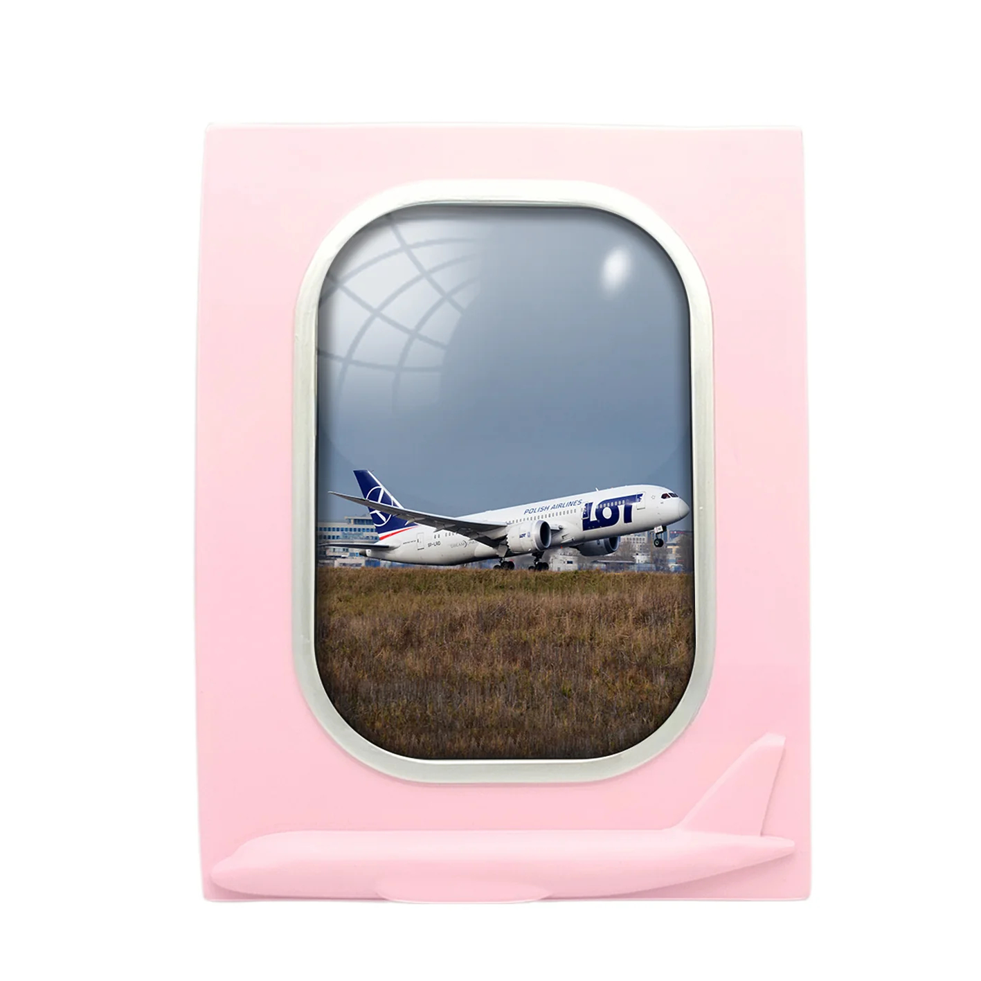 LOT Polish Airlines Boeing 787 Designed Airplane Window Photo Frame - Image 3
