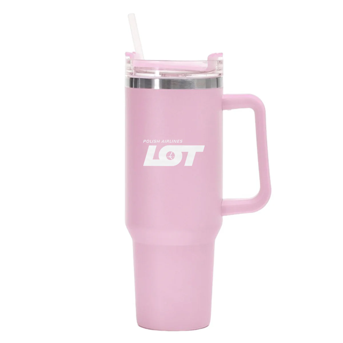 LOT Polish Airlines Designed 40oz Stainless Steel Car Mug With Holder - Image 16