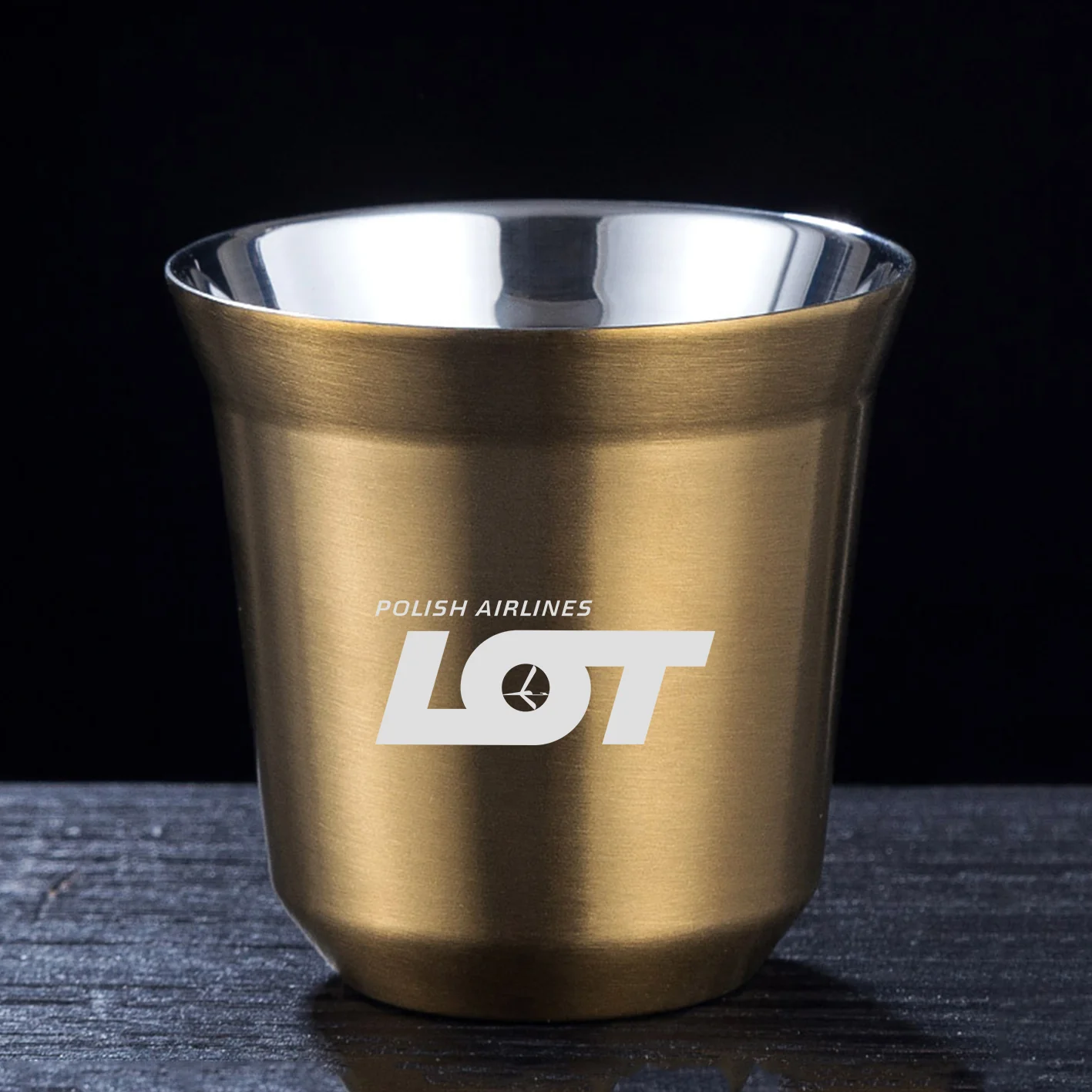 LOT Polish Airlines Designed Double Wall Stainless Steel Coffee Mugs - Image 10