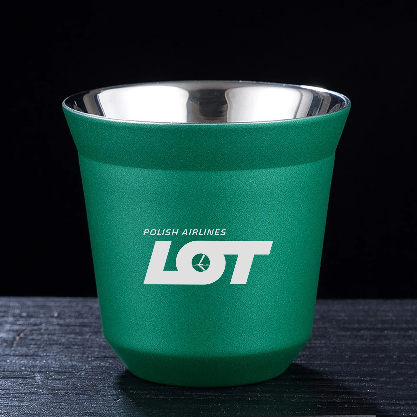 LOT Polish Airlines Designed Double Wall Stainless Steel Coffee Mugs - Image 14