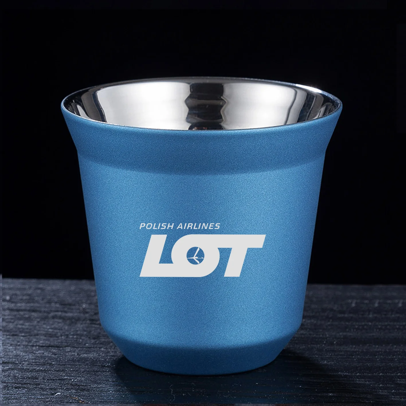 LOT Polish Airlines Designed Double Wall Stainless Steel Coffee Mugs - Image 6