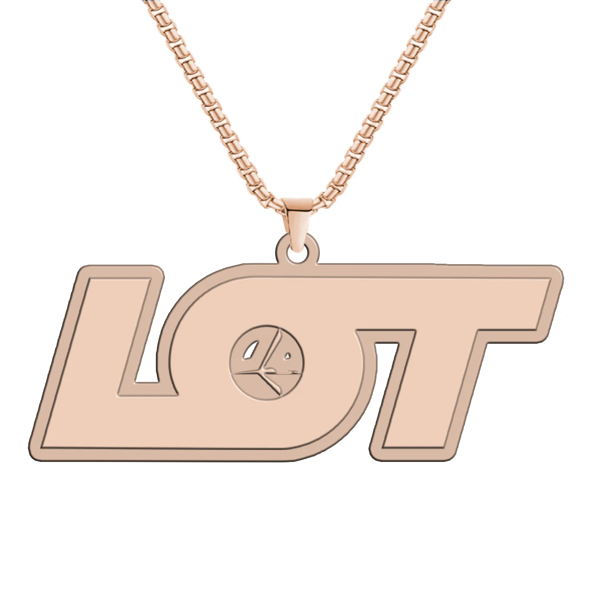 LOT Polish Airlines Designed Hollow Necklace - Image 3