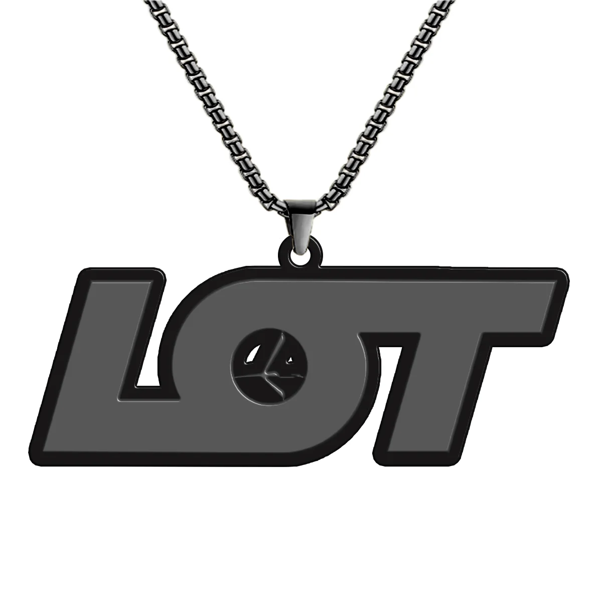 LOT Polish Airlines Designed Hollow Necklace - Image 4