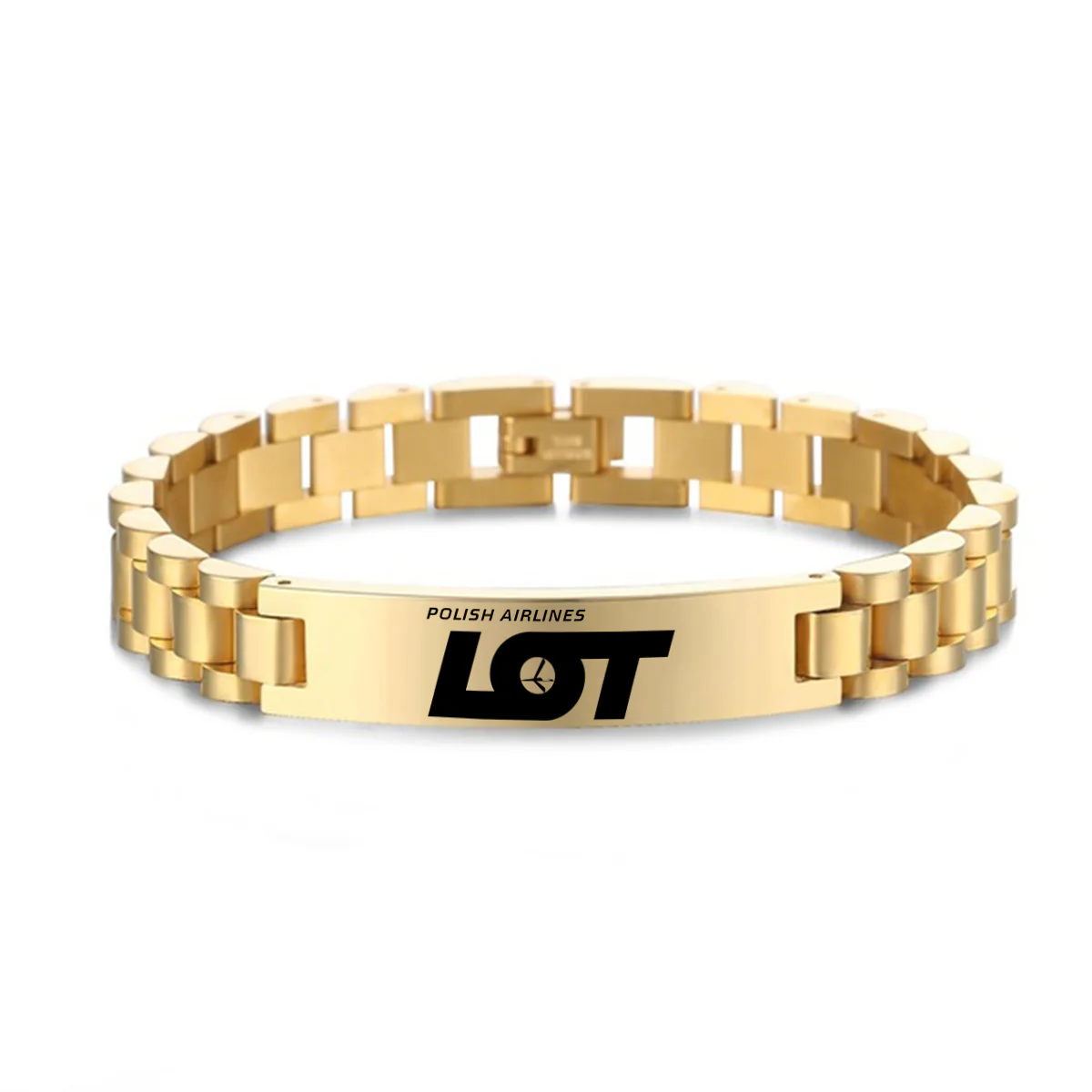 LOT Polish Airlines Designed Stainless Steel Chain Bracelets - Image 4
