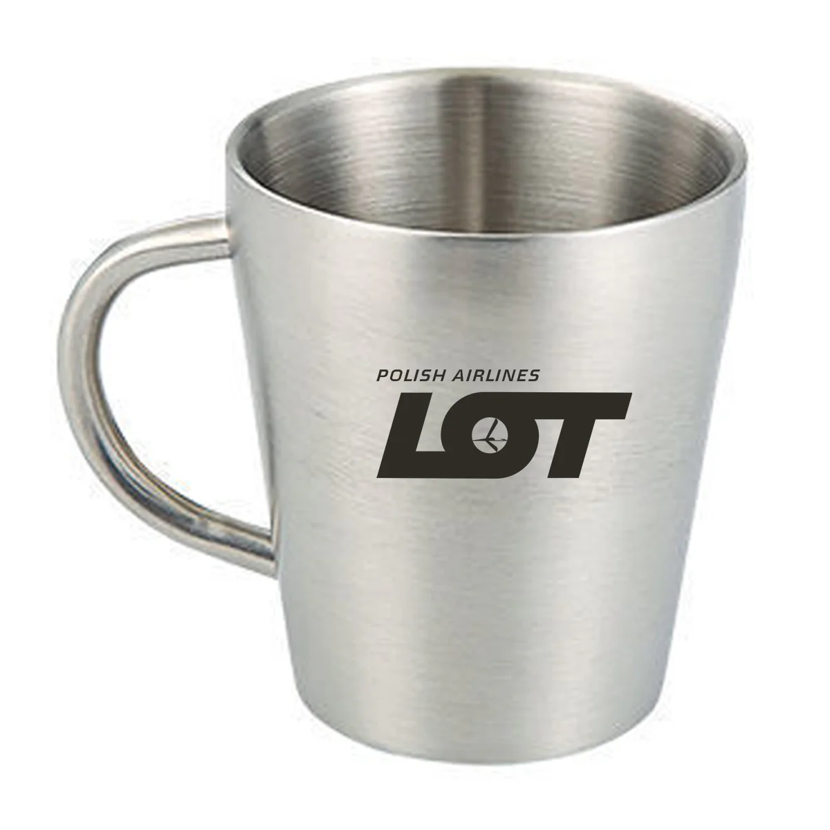 LOT Polish Airlines Designed Stainless Steel Coffee Mugs - Image 6