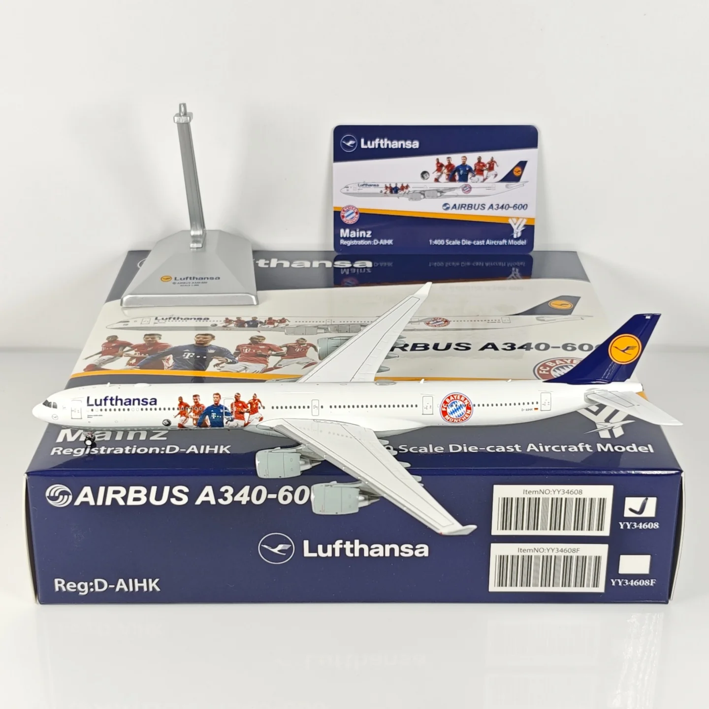 Lufthansa Germany Airbus A340-600 Airplane Model 1/400 Scale - Image 5