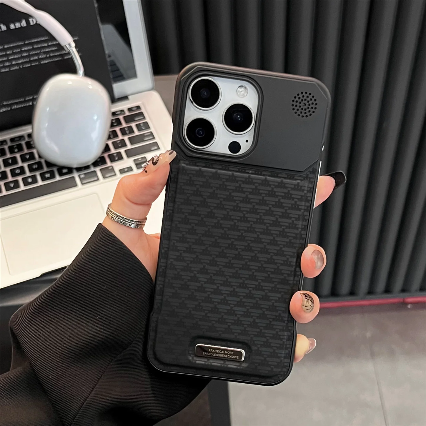 Luxury Borderless PU Aromatherapy Case for iPhone with MagSafe - Image 3