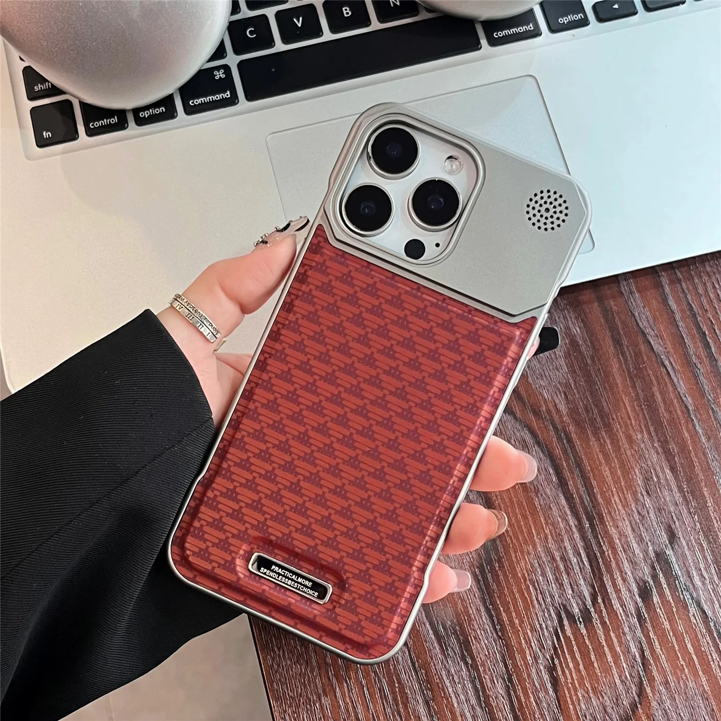 Luxury Borderless PU Aromatherapy Case for iPhone with MagSafe - Image 4
