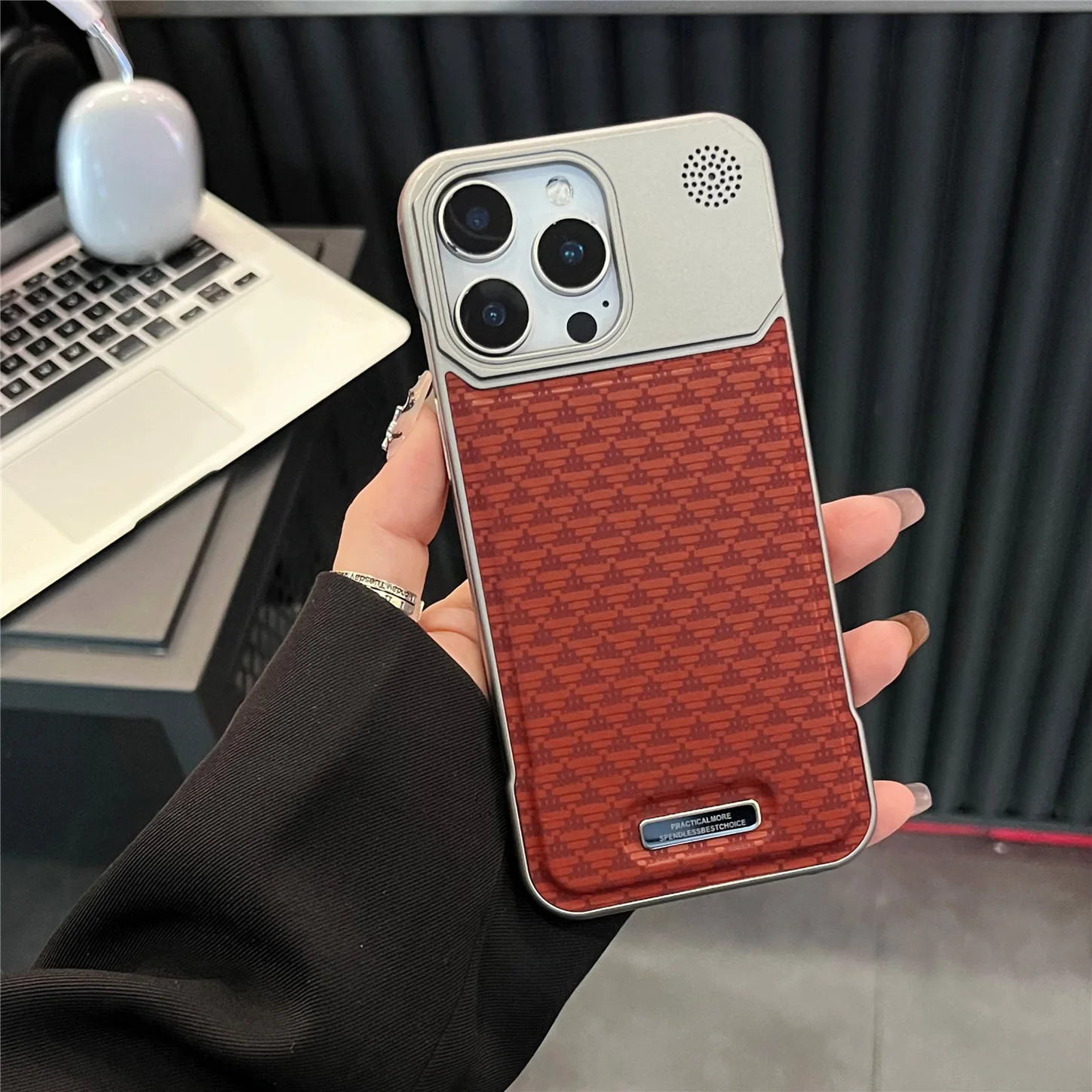 Luxury Borderless PU Aromatherapy Case for iPhone with MagSafe - Image 5