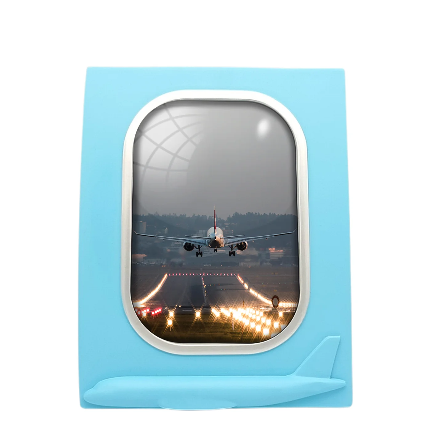 Magnificent Airplane Landing Printed Designed Airplane Window Photo Frame