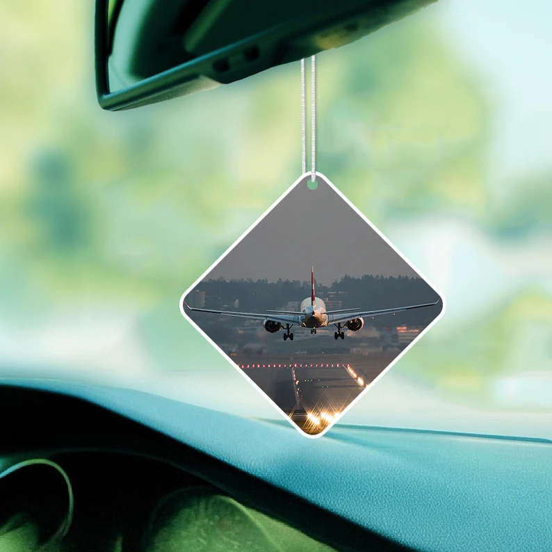 Magnificent Airplane Landing Printed Designed Car Air Fresheners