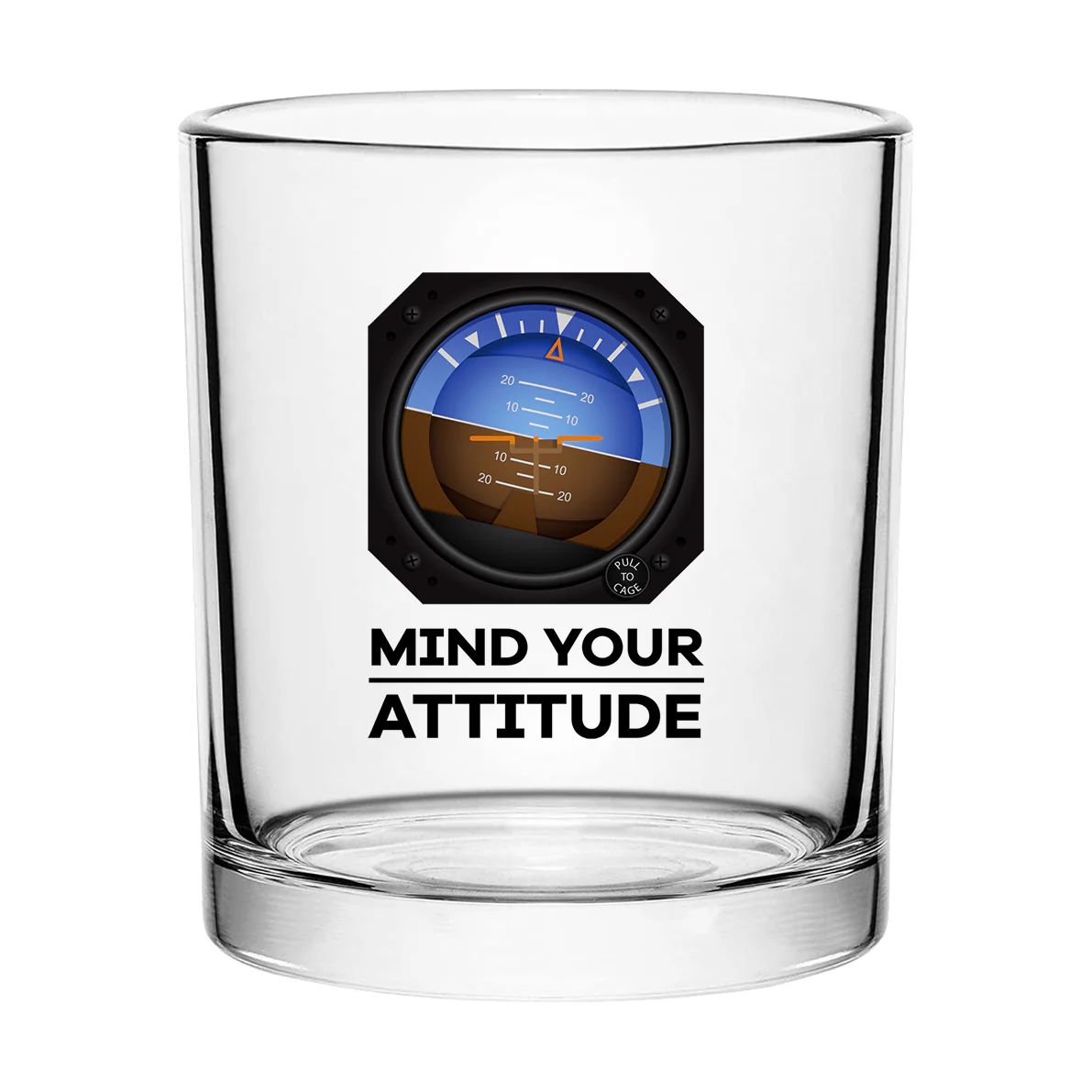 Mind Your Attitude Designed Special Whiskey Glasses - Image 2