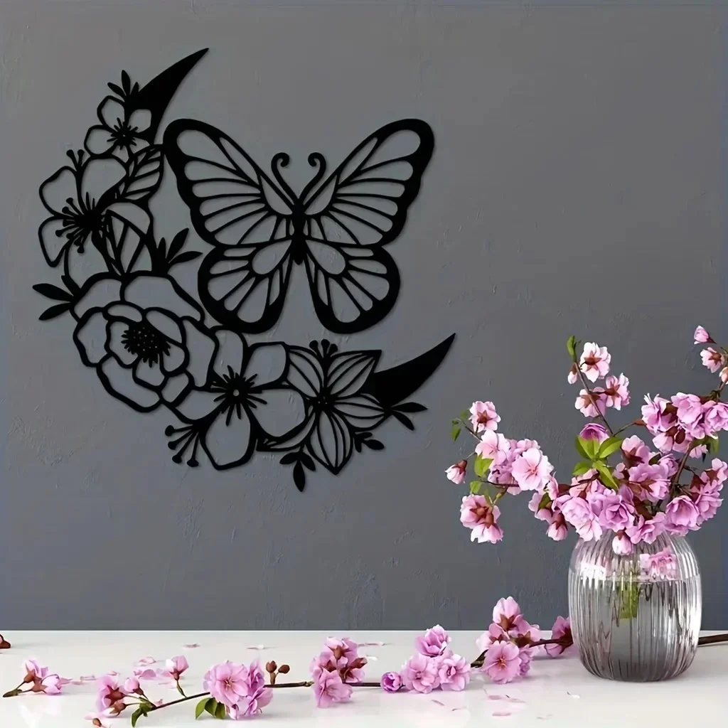 Moon Butterfly Wall Sculpture 31x32CM - Image 14