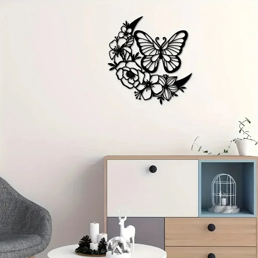 Moon Butterfly Wall Sculpture 31x32CM - Image 3