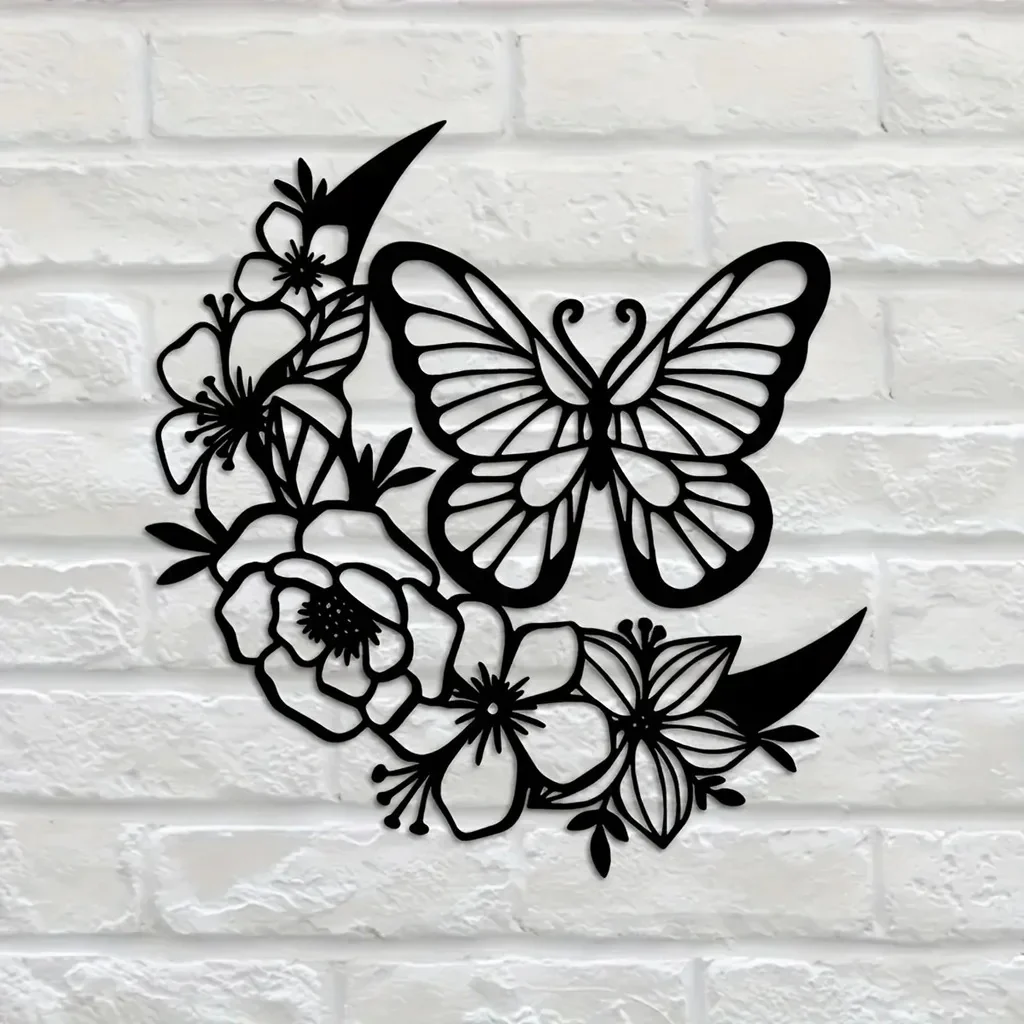 Moon Butterfly Wall Sculpture 31x32CM - Image 4