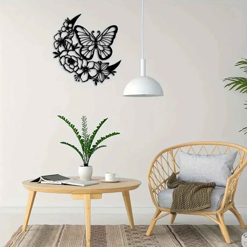 Moon Butterfly Wall Sculpture 31x32CM - Image 5