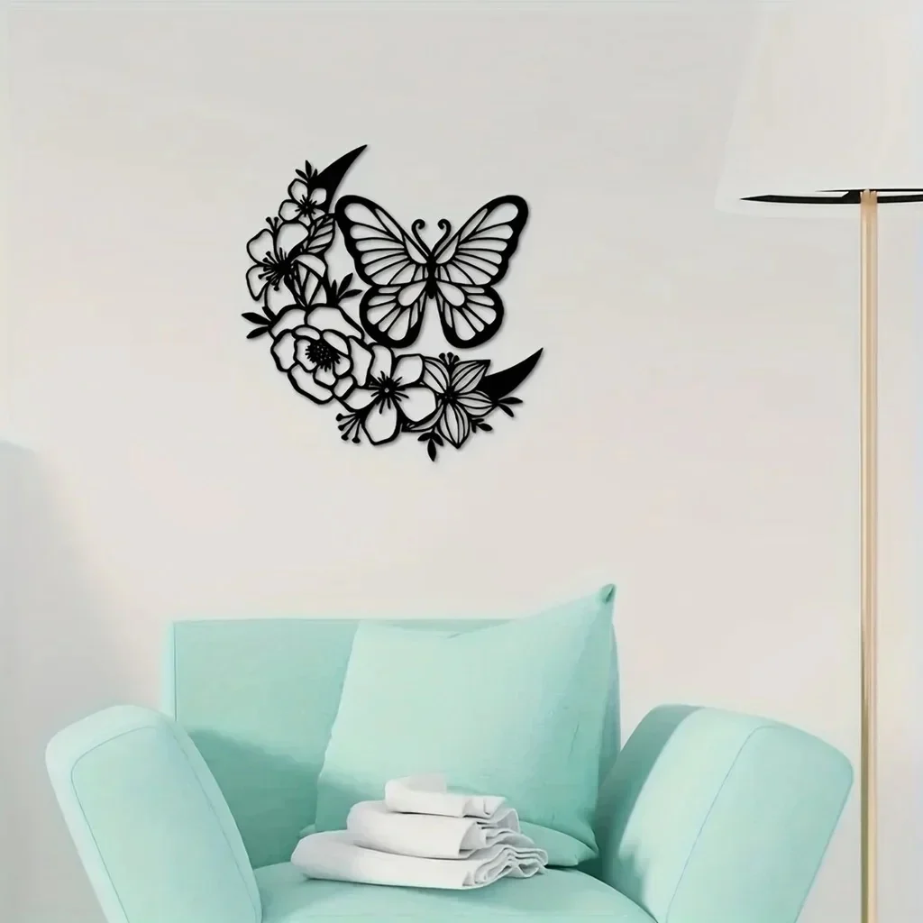 Moon Butterfly Wall Sculpture 31x32CM - Image 7